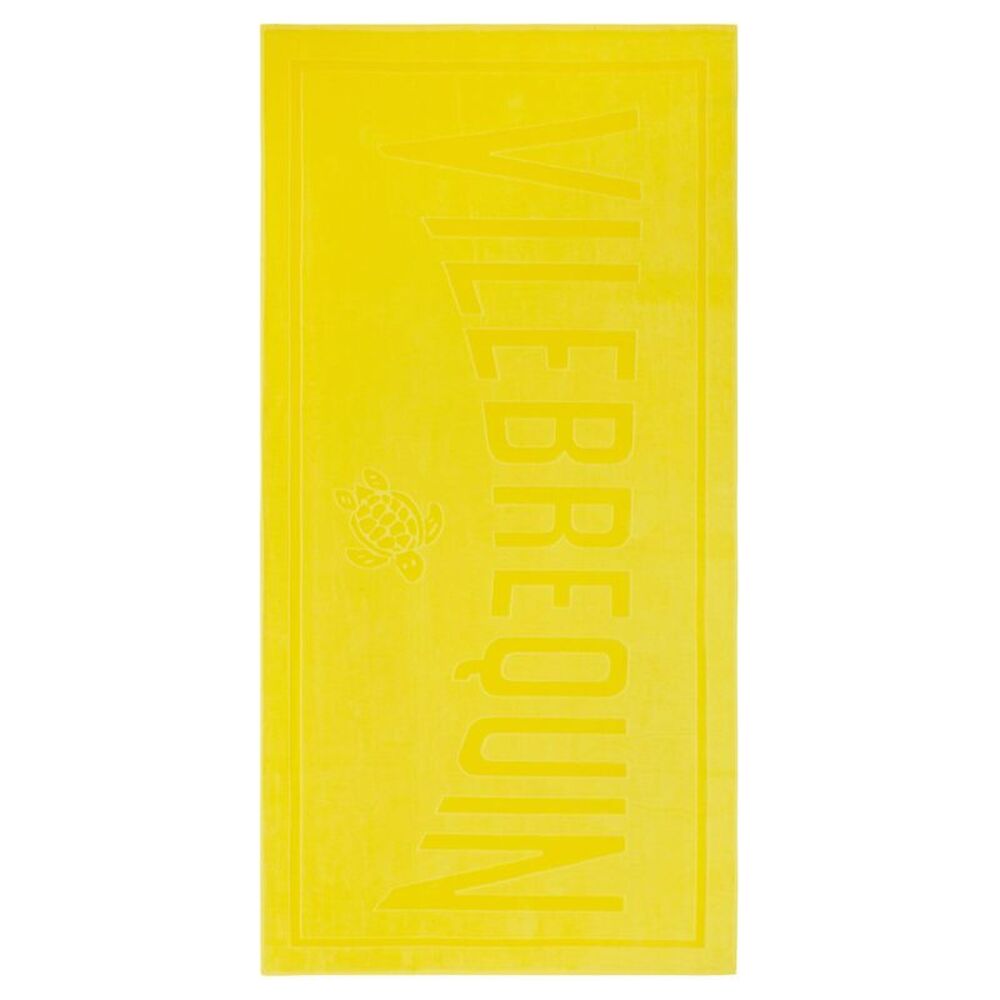 Vilebrequin Unisex Organic Cotton Terry Beach Towel With Jacquard Logo